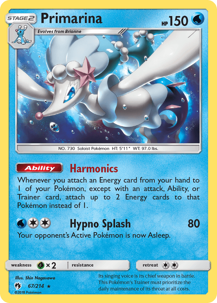 Primarina (67/214) [Sun & Moon: Lost Thunder] (Online Only)