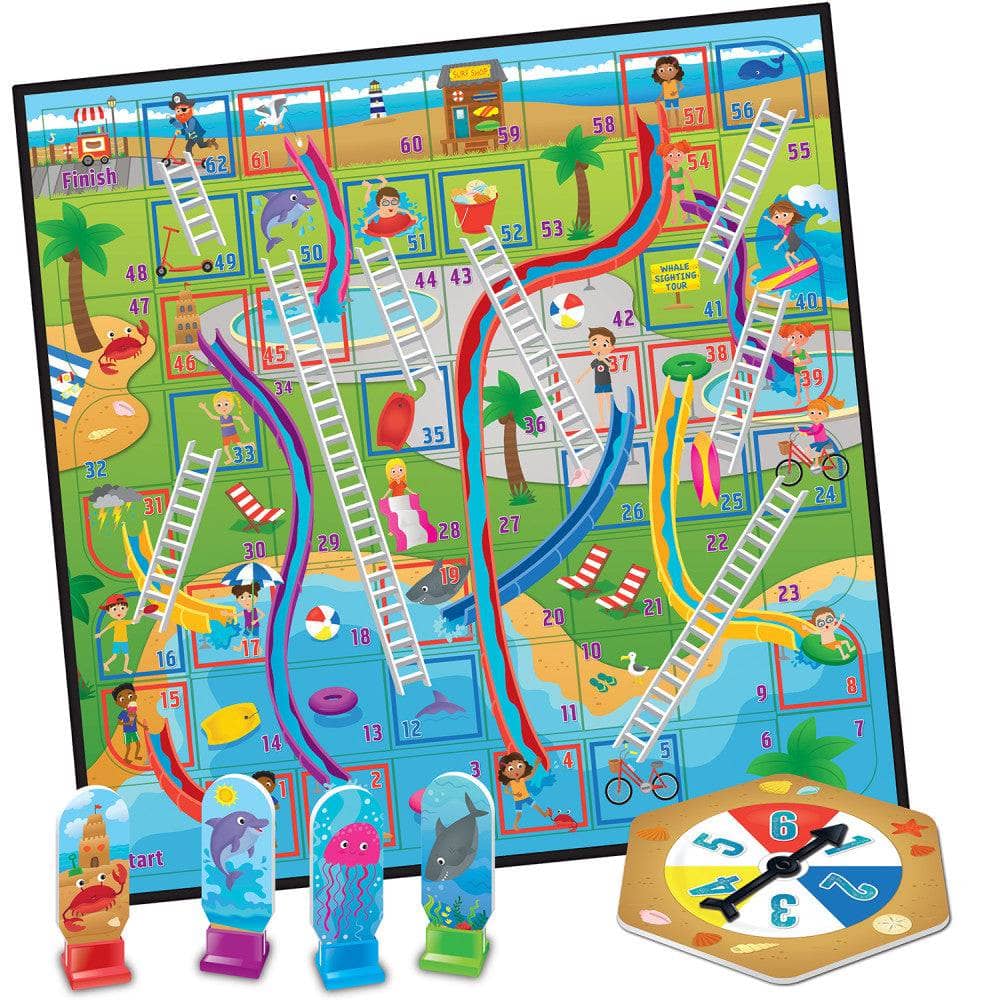 Beach Life - Slides & Ladders Board Game (ONLINE ORDER ONLY)