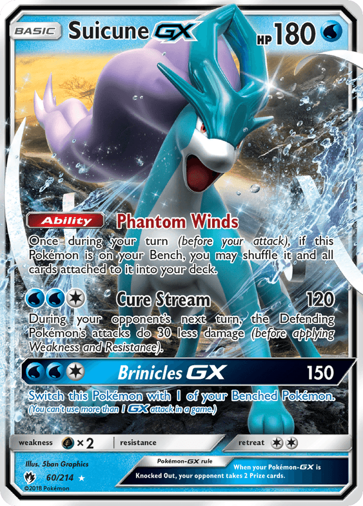 Suicune GX (60/214) [Sun & Moon: Lost Thunder] (Online Only)