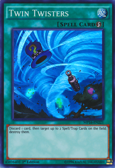 Twin Twisters [MP16-EN221] Super Rare (ONLINE ORDER ONLY)