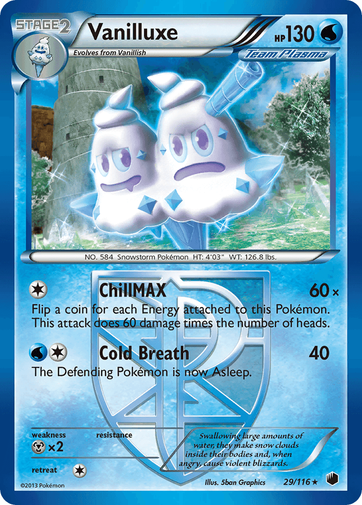 Vanilluxe (29/116) [Black & White: Plasma Freeze] (Online Only)