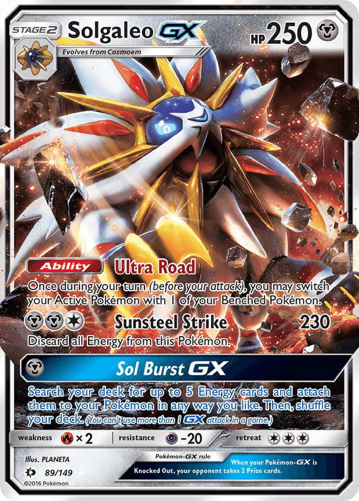 Solgaleo GX (89/149) [Sun & Moon: Base Set] (Online Only)