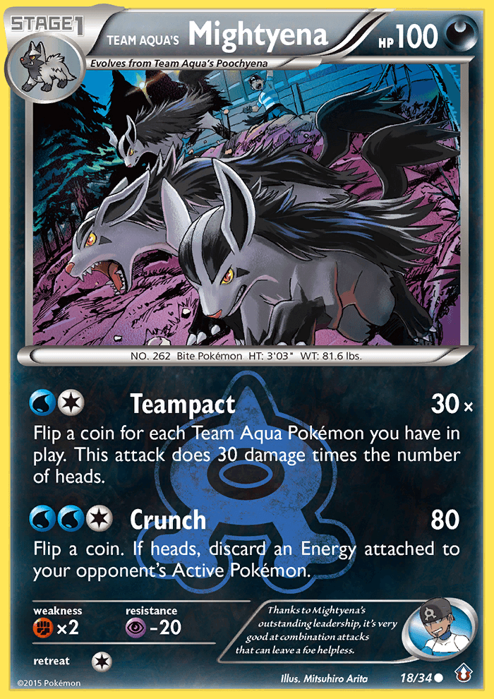 Team Aqua's Mightyena (18/34) [XY: Double Crisis] (Online Only)