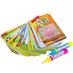 Alphabet Water Coloring Cards with 2 Magic Water Pens (ONLINE ORDER ONLY)
