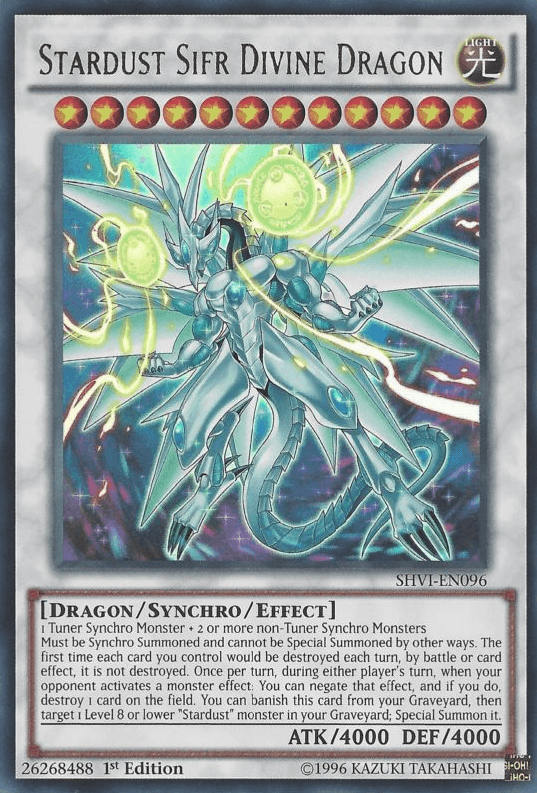 Stardust Sifr Divine Dragon [SHVI-EN096] Ultra Rare (ONLINE ORDER ONLY)