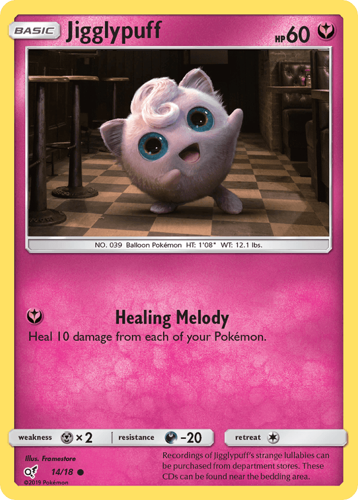 Jigglypuff (14/18) [Sun & Moon: Detective Pikachu] (Online Only)