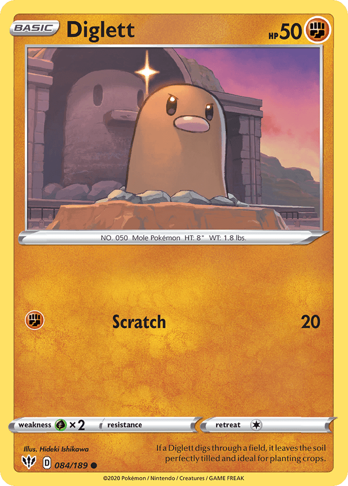 Diglett (084/189) [Sword & Shield: Darkness Ablaze] (Online Only)