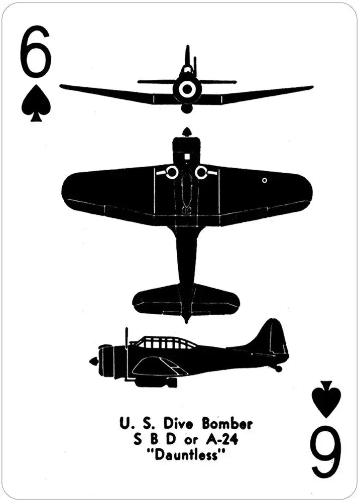 World War II Airplane Spotter Playing Cards Deck (ONLINE ORDER ONLY)