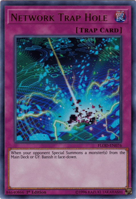 Network Trap Hole [FLOD-EN076] Ultra Rare (ONLINE ORDER ONLY)