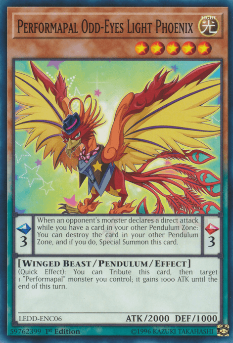Performapal Odd-Eyes Light Phoenix [LEDD-ENC06] Common (ONLINE ORDER ONLY)