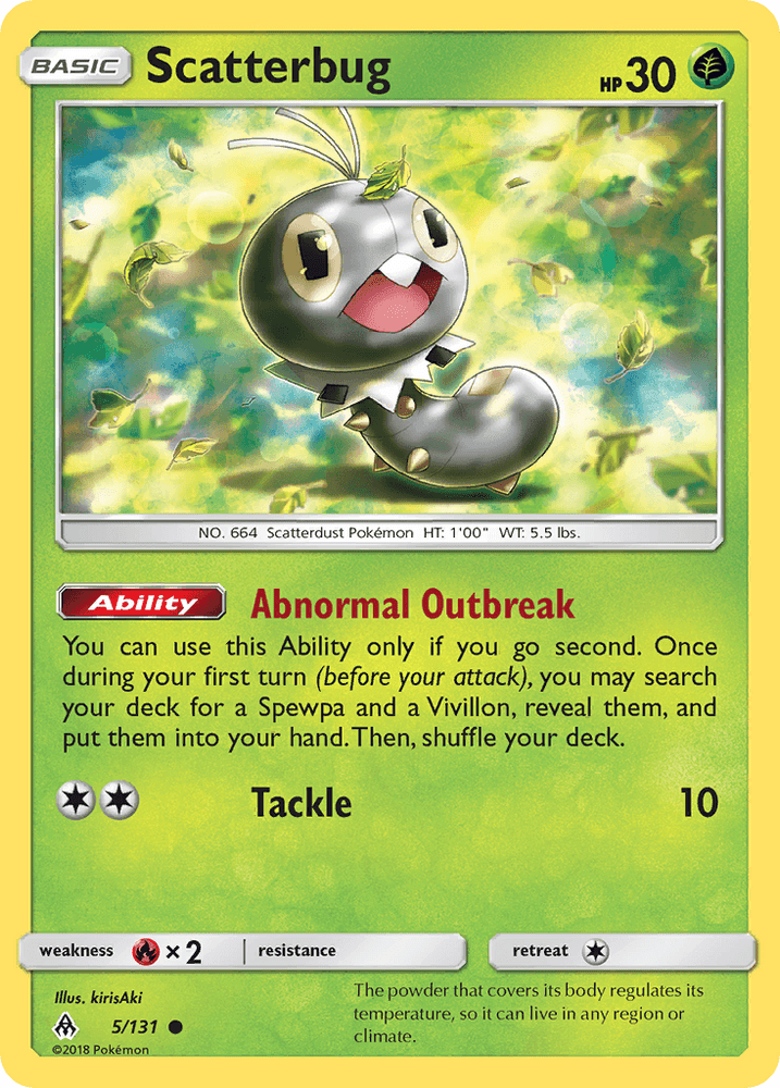 Scatterbug (5/131) [Sun & Moon: Forbidden Light] (Online Only)