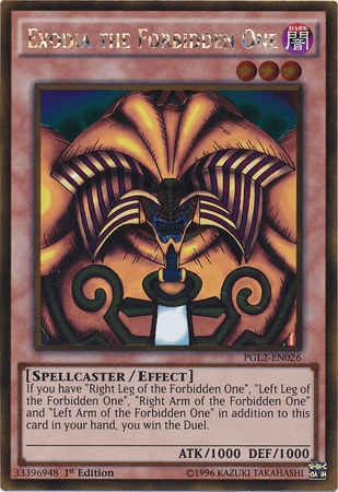 Exodia the Forbidden One [PGL2-EN026] Gold Rare (ONLINE ORDER ONLY)