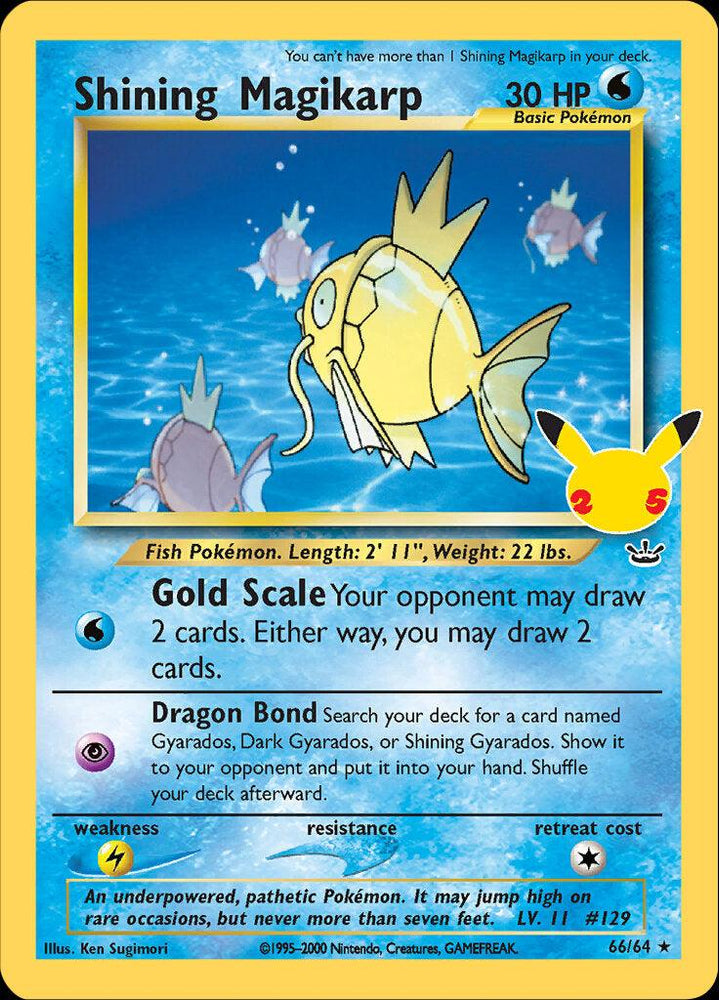 Shining Magikarp (66/64) [Celebrations: 25th Anniversary - Classic Collection] (Online Only)