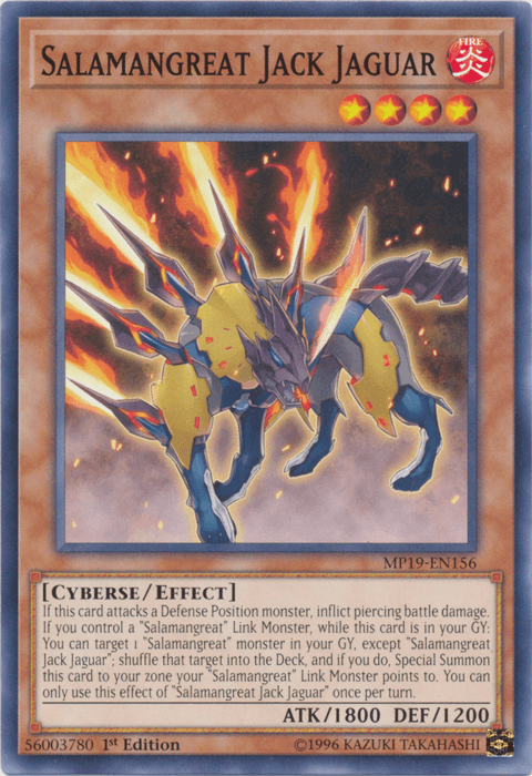 Salamangreat Jack Jaguar [MP19-EN156] Common (ONLINE ORDER ONLY)