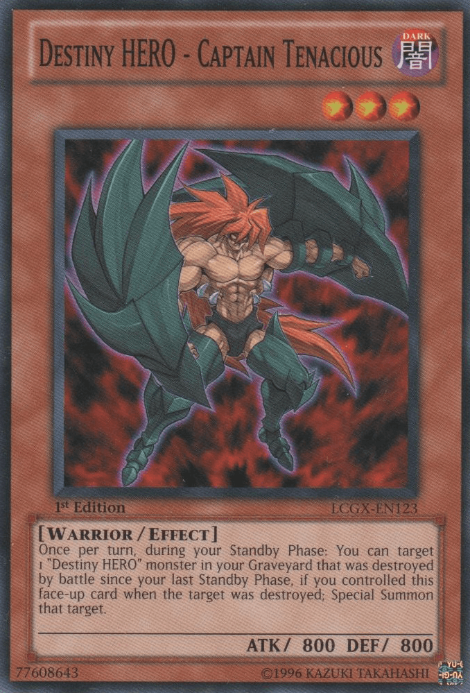 Destiny HERO - Captain Tenacious [LCGX-EN123] Common (ONLINE ORDER ONLY)