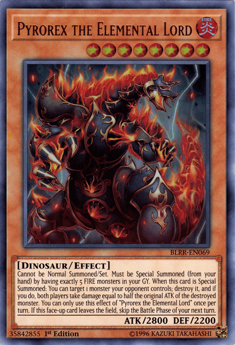 Pyrorex the Elemental Lord [BLRR-EN069] Ultra Rare (ONLINE ORDER ONLY)