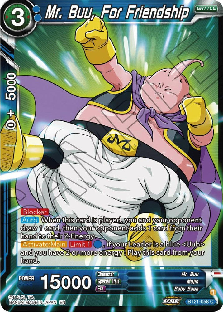 Mr. Buu, For Friendship (BT21-058) [Wild Resurgence] (ONLINE ORDER ONLY)