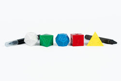 D&D 50th Anniversary Retro Vintage Holmes Replica Dice Set (ONLINE ORDER ONLY)