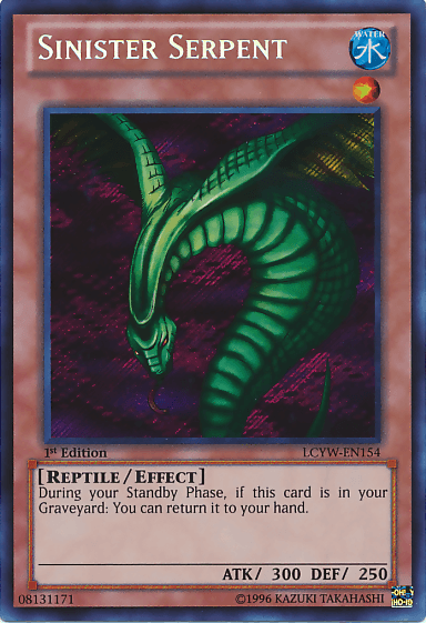 Sinister Serpent [LCYW-EN154] Secret Rare (ONLINE ORDER ONLY)