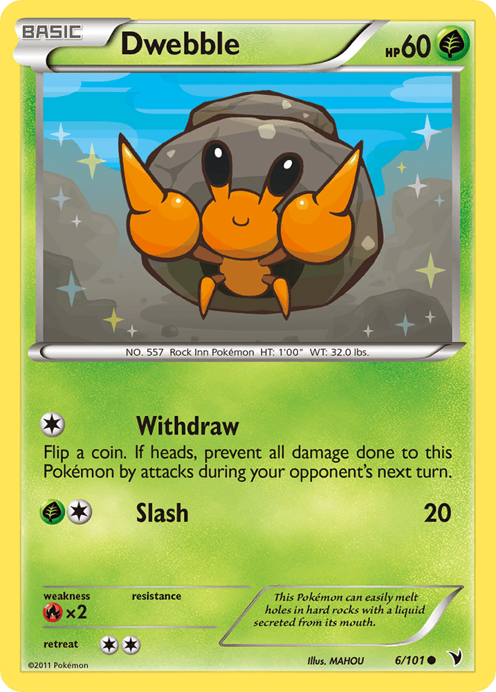 Dwebble (6/101) [Black & White: Noble Victories] (Online Only)