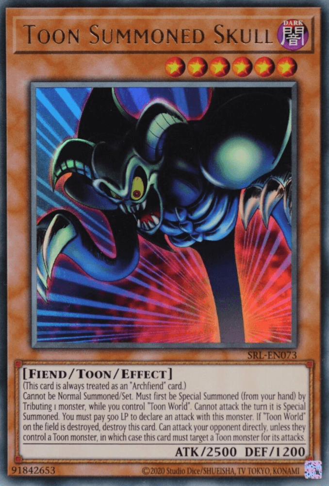 Toon Summoned Skull (25th Anniversary) [SRL-EN073] Ultra Rare (ONLINE ORDER ONLY)