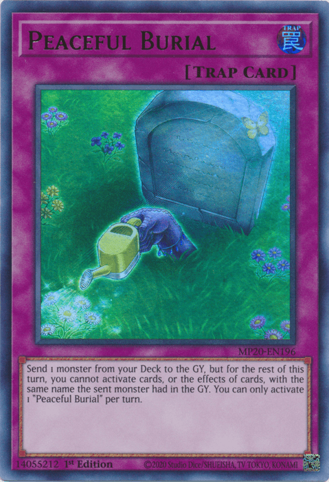 Peaceful Burial [MP20-EN196] Ultra Rare (ONLINE ORDER ONLY)