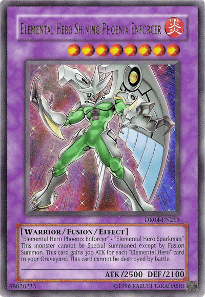 Elemental HERO Shining Phoenix Enforcer [DR04-EN213] Ultra Rare (ONLINE ORDER ONLY)