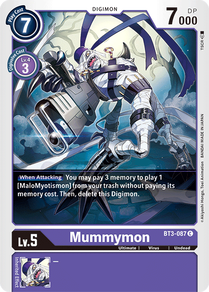 Mummymon [BT3-087] [Release Special Booster Ver.1.5] (ONLINE ORDER ONLY)