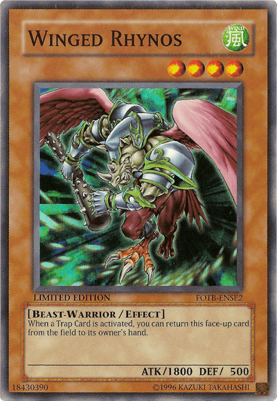 Winged Rhynos [FOTB-ENSE2] Super Rare (ONLINE ORDER ONLY)