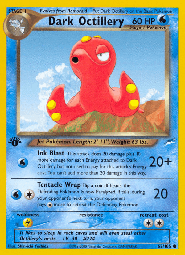 Dark Octillery (62/105) [Neo Destiny 1st Edition] (Online Only)