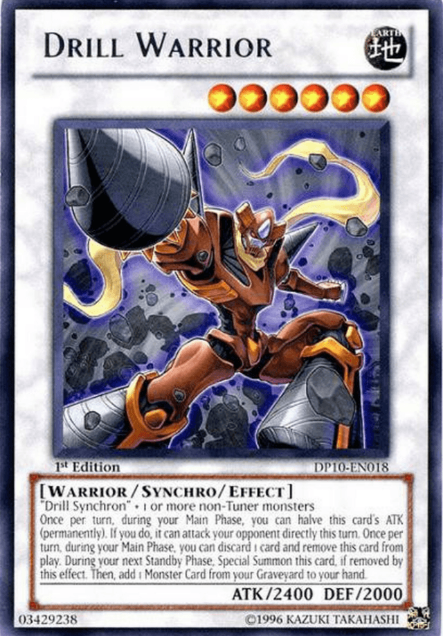 Drill Warrior [DP10-EN018] Rare (ONLINE ORDER ONLY)