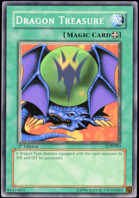 Dragon Treasure [LOB-092] Common (ONLINE ORDER ONLY)