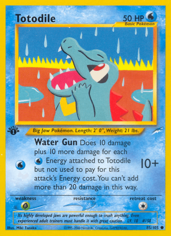 Totodile (85/105) [Neo Destiny 1st Edition] (Online Only)