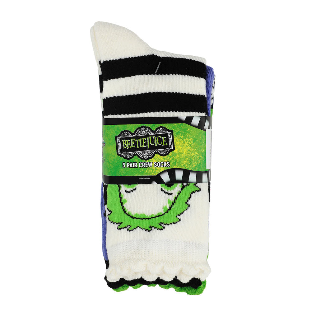 Beetlejuice 5-Pack Women's Ankle Socks (Online Order Only)