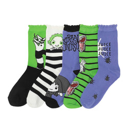 Beetlejuice 5-Pack Women's Ankle Socks (Online Order Only)