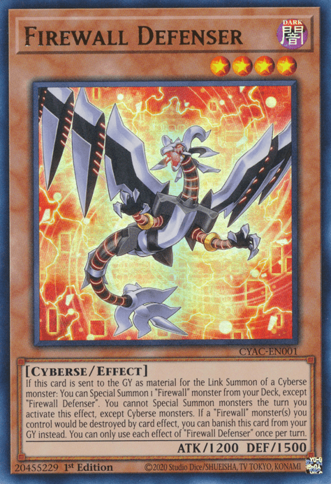 Firewall Defenser [CYAC-EN001] Ultra Rare (ONLINE ORDER ONLY)