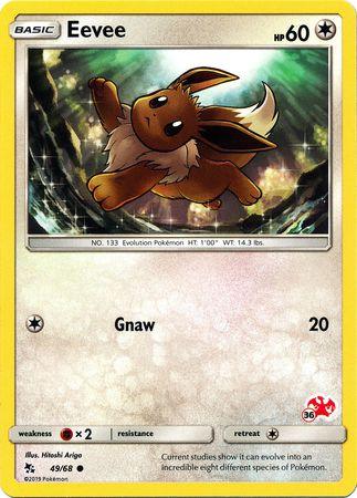 Eevee (49/68) (Charizard Stamp #36) [Battle Academy 2020] (Online Only)