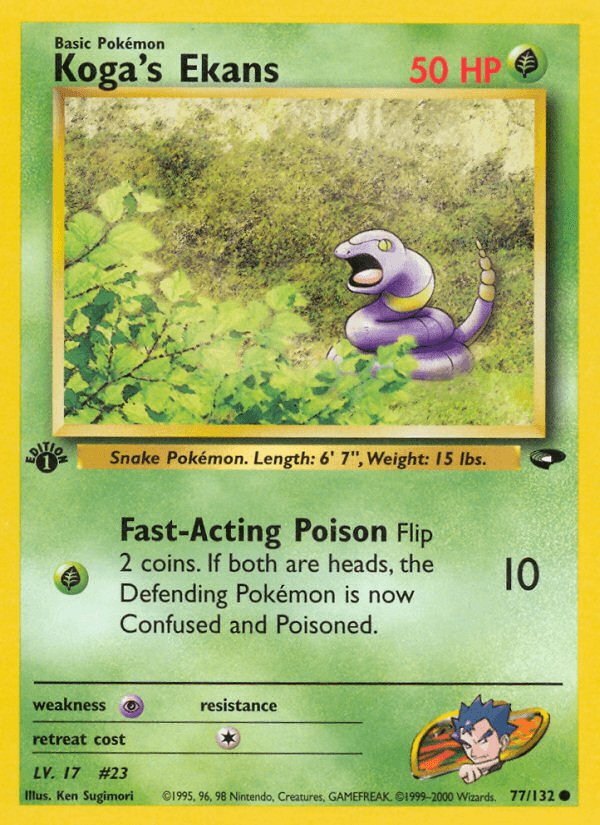 Koga's Ekans (77/132) [Gym Challenge 1st Edition] (Online Only)