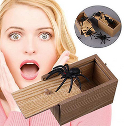 Prank Spider Wooden Scare Box (ONLINE ORDER ONLY)