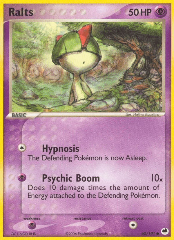 Ralts (60/101) [EX: Dragon Frontiers] (Online Only)