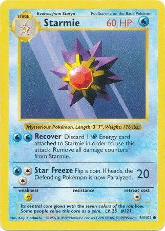 Starmie (64/102) [Base Set Shadowless Unlimited] (Online Only)