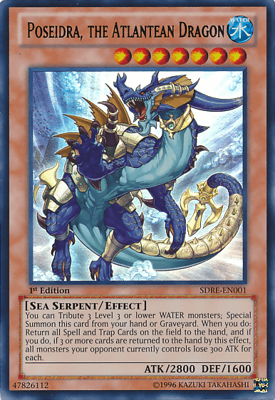Poseidra, the Atlantean Dragon [SDRE-EN001] Ultra Rare (ONLINE ORDER ONLY)