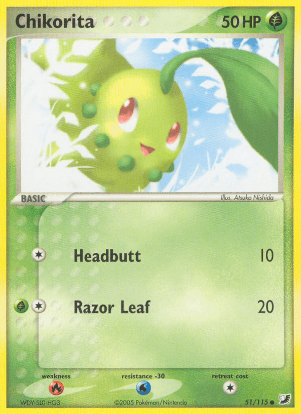 Chikorita (51/115) [EX: Unseen Forces] (Online Only)