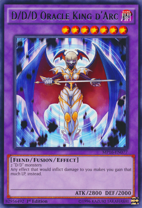D/D/D Oracle King d'Arc [MP16-EN077] Rare (ONLINE ORDER ONLY)