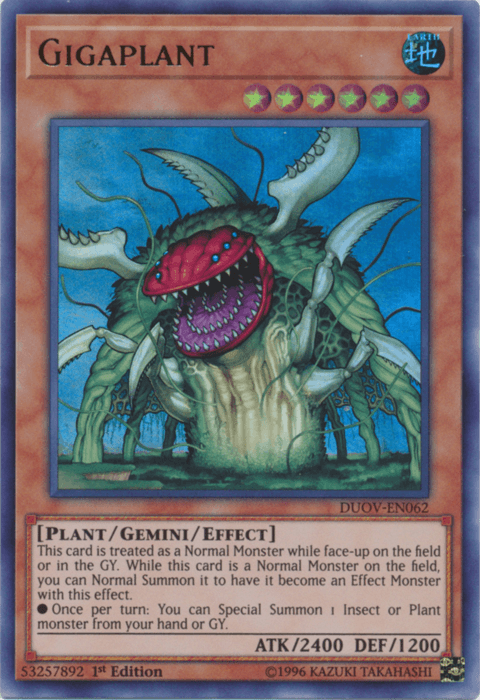 Gigaplant [DUOV-EN062] Ultra Rare (ONLINE ORDER ONLY)