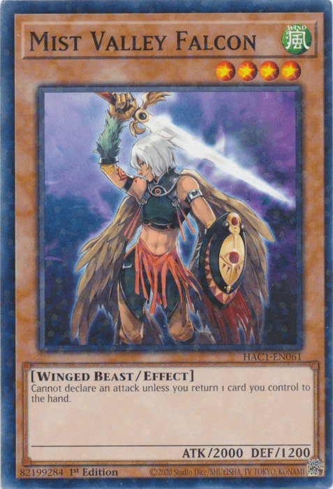 Mist Valley Falcon (Duel Terminal) [HAC1-EN061] Common (ONLINE ORDER ONLY)