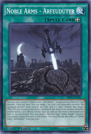 Noble Arms - Arfeudutyr [BP03-EN181] Common (ONLINE ORDER ONLY)