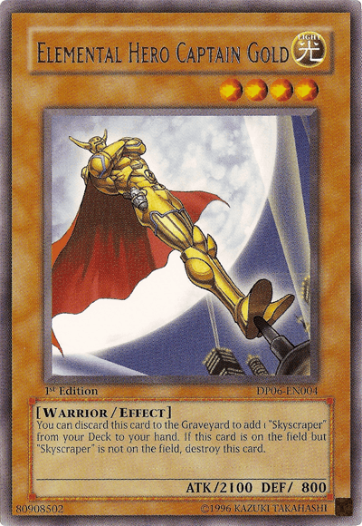 Elemental Hero Captain Gold [DP06-EN004] Rare (ONLINE ORDER ONLY)