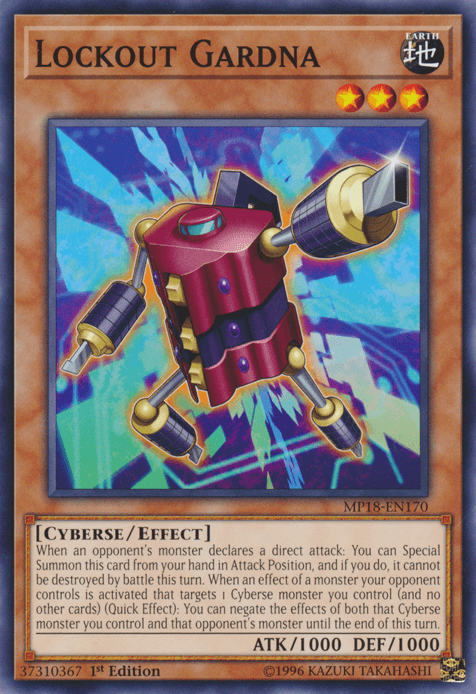 Lockout Gardna [MP18-EN170] Common (ONLINE ORDER ONLY)
