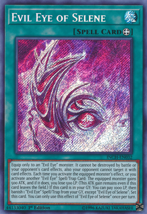 Evil Eye of Selene [INCH-EN032] Secret Rare (ONLINE ORDER ONLY)